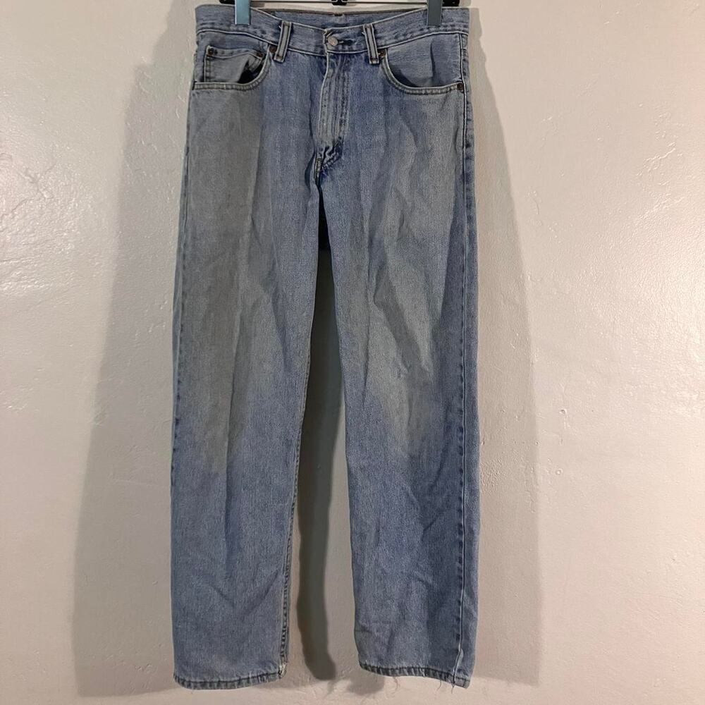 Levi’s 550‎ Vintage Y2K Blue Light Wash Faded Distressed Denim Jeans